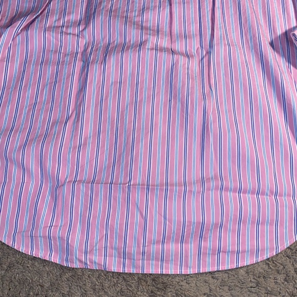 Ralph Lauren Classic Fit Button Up Down Mens Size 16.5 Pink Work Dress Shirt - Picture 11 of 11